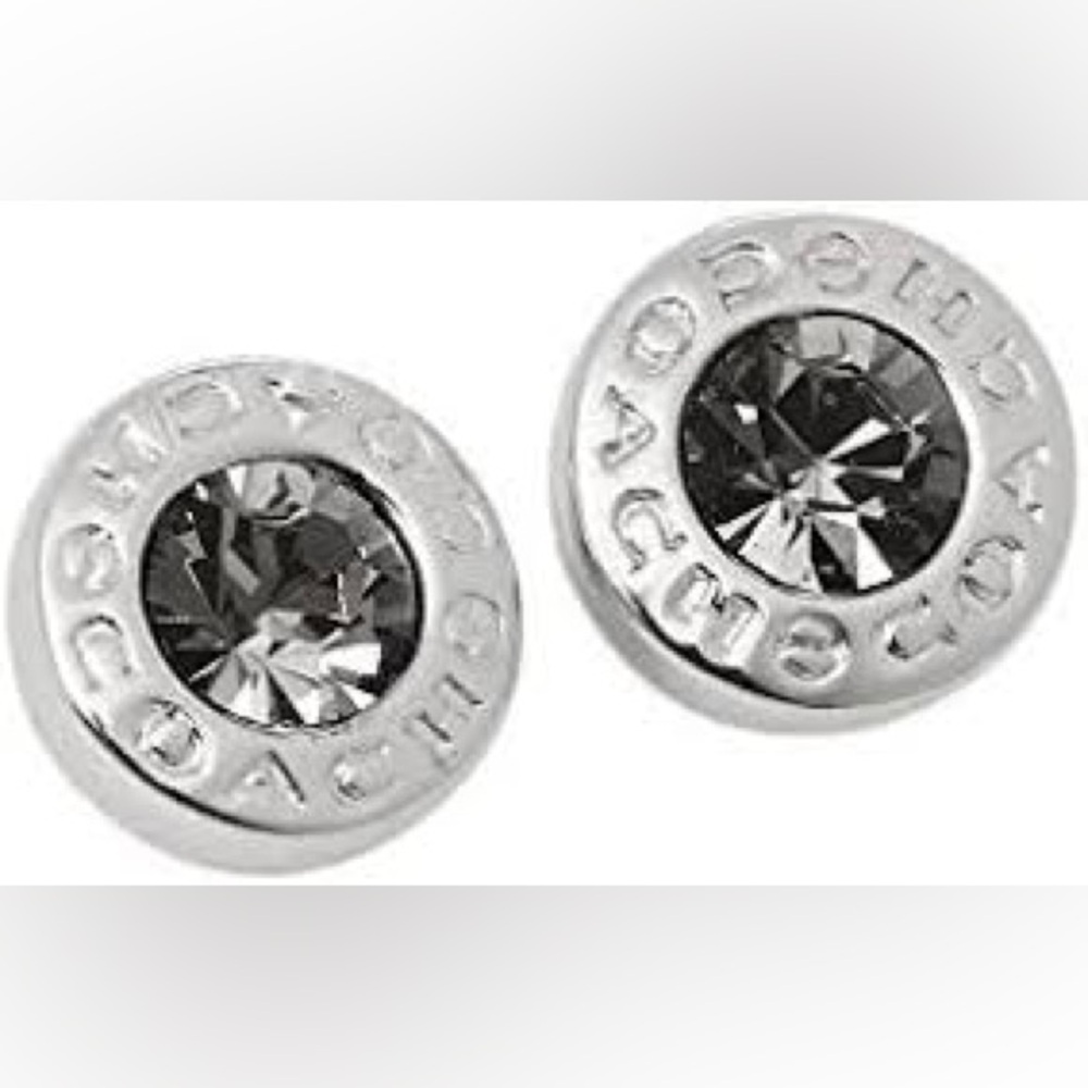 COACH • Open Circle Post Earrings • Sliver - Picture 1 of 7